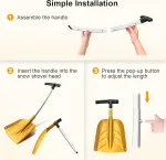 Snow shovel with Aluminum alloy - Image 4