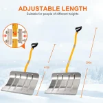 Snow Shovel, Heavy Duty Aluminum Snow Removal - Image 5
