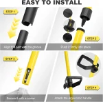Snow Plow Shovel with Ergonomic Dual D-Handles (Bright Yellow) - Image 4