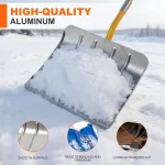 Snow Shovel, Heavy Duty Aluminum Snow Removal - Image 4