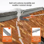 Snow Roof Rake w 16ft Pole - Image 3