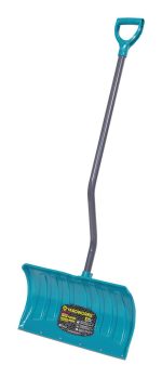Yardworks HD Ergo Shovel, Pusher with Galvanized Wear Strip, 21-in